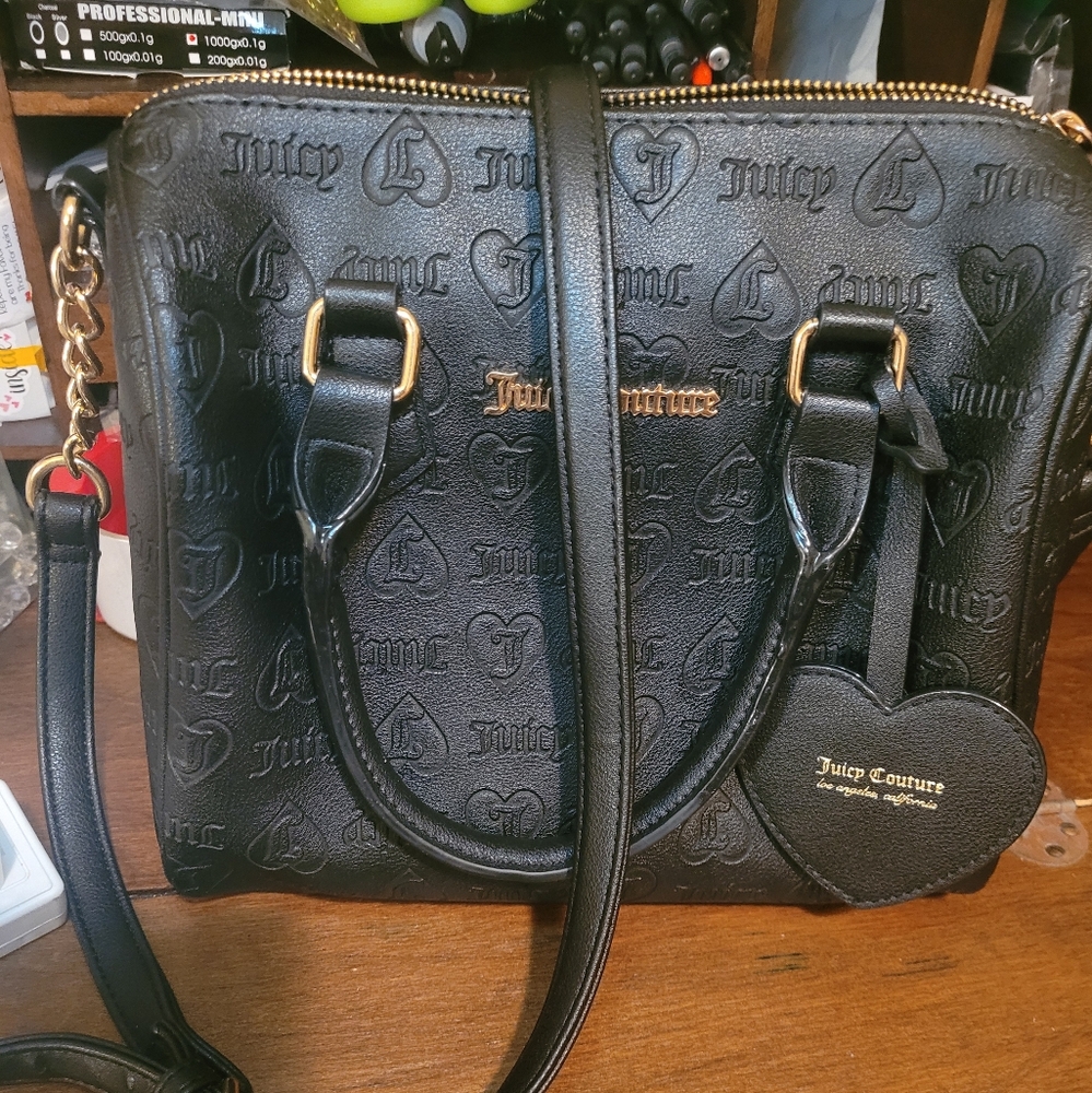 Juicy Couture Black Fame Satchel Bag